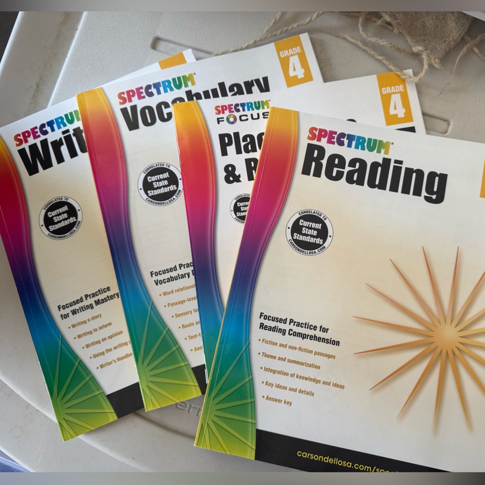 Grade 4 Reading and Writing Practice Books/ Homeschool